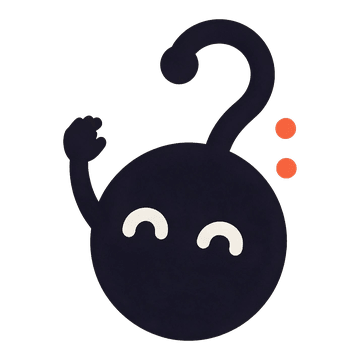 Basso, a round creature with a bass-clef curl
